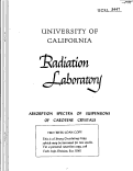 Cover page: ABSORPTION SPECTRA OF SUSPENSIONS OF CAROTENE CRYSTALS