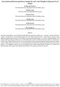 Cover page: Associations between gustatory imageries and vowel length in Japanese food names