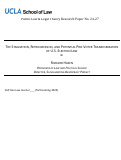 Cover page: The Stagnation, Retrogression, and Potential Pro-Voter Transformation of U.S. Election Law