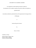 Cover page: Price regulation for waste hauling franchises in California: an examination of how regulators regulate pricing and the effects of competition on regulated markets