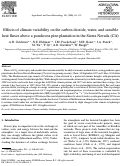 Cover page: Effects of climate variability on the carbon dioxide, water, and sensible heat fluxes above a ponderosa pine plantation in the Sierra Nevada (CA)