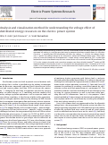 Cover page: Analysis and visualization method for understanding the voltage effect of distributed energy resources on the electric power system