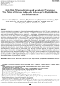 Cover page: High-Risk Atherosclerosis and Metabolic Phenotype: The Roles of Ectopic Adiposity, Atherogenic Dyslipidemia, and Inflammation