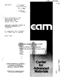 Cover page: COMPUTER SIMULATED IMAGES OF PLATINUM CLUSTERS IN1 Y ZEOLITE