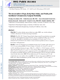 Cover page: The association of age, body mass index, and frailty with vestibular schwannoma surgical morbidity