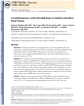 Cover page: Cost-effectiveness of the PECARN Rules in Children With Minor Head Trauma