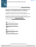 Cover page: Associations Among Fatty Acids, Desaturase and Elongase, and Insulin Resistance in Children