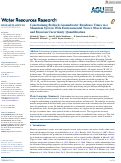 Cover page: Constraining Bedrock Groundwater Residence Times in a Mountain System With Environmental Tracer Observations and Bayesian Uncertainty Quantification