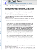 Cover page: Sex‐Specific Classification of Drug‐Induced Torsade de Pointes Susceptibility Using Cardiac Simulations and Machine Learning