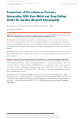 Cover page: Comparison of Percutaneous Coronary Intervention With Bare-Metal and Drug-Eluting Stents for Cardiac Allograft Vasculopathy