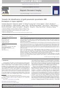 Cover page: Towards the identification of multi-parametric quantitative MRI biomarkers in lupus nephritis