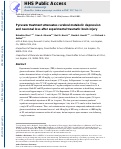 Cover page: Pyruvate treatment attenuates cerebral metabolic depression and neuronal loss after experimental traumatic brain injury.