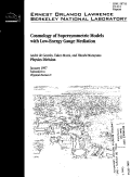 Cover page: Cosmology of Supersymmetric Models with Low-Energy Gauge Mediation