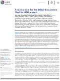 Cover page: A nuclear role for the DEAD-box protein Dbp5 in tRNA export