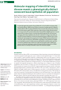 Cover page: Molecular mapping of interstitial lung disease reveals a phenotypically distinct senescent basal epithelial cell population