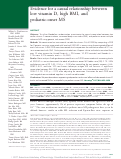 Cover page: Evidence for a causal relationship between low vitamin D, high BMI, and pediatric-onset MS