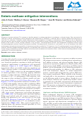 Cover page: Enteric methane mitigation interventions