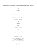 Cover page: Nonrelativistic Naturalness in Aristotelian Quantum Field Theories