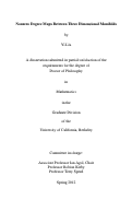 Cover page: Nonzero degree maps between three dimensional manifolds