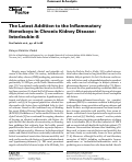 Cover page: The Latest Addition to the Inflammatory Homeboys in Chronic Kidney Disease: Interleukin-8