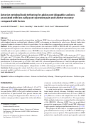 Cover page: Anterior vertebral body tethering for adolescent idiopathic scoliosis associated with less early post-operative pain and shorter recovery compared with fusion.