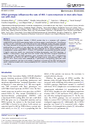 Cover page: IFNL4 genotype influences the rate of HIV-1 seroconversion in men who have sex with men