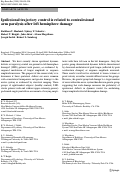 Cover page: Ipsilesional trajectory control is related to contralesional arm paralysis after left hemisphere damage