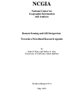 Cover page: Remote Sensing and GIS Integration: Towards a Prioritized Research Agenda (93-4)