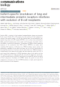 Cover page: Isoform-specific knockdown of long and intermediate prolactin receptors interferes with evolution of B-cell neoplasms