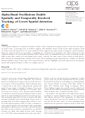 Cover page: Alpha-Band Oscillations Enable Spatially and Temporally Resolved Tracking of Covert Spatial Attention