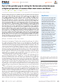 Cover page: Part of the gender gap in voting for Democrats arises because a higher proportion of women than men voters are Black