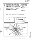 Cover page: OPERATING GUIDE FOR THE LBL 10x40 cm. LONG PULSE PLASMA SOURCE (IPS)/LONG PULSE ACCELERATOR (LPA)