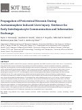 Cover page: Propagation of pericentral necrosis during acetaminophen-induced liver injury: evidence for early interhepatocyte communication and information-exchange