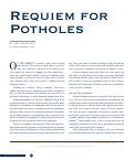 Cover page: Requiem for Potholes