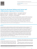 Cover page: Neural mechanisms linking social status and inflammatory responses to social stress.