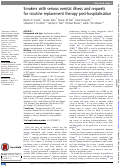 Cover page: Smokers with serious mental illness and requests for nicotine replacement therapy post-hospitalisation