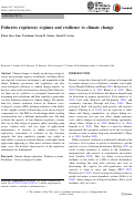 Cover page: Fisheries regulatory regimes and resilience to climate change