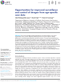 Cover page: Opportunities for improved surveillance and control of dengue from age-specific case data