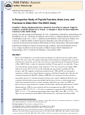 Cover page: A prospective study of thyroid function, bone loss, and fractures in older men: The MrOS study