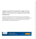 Cover page: Irrigation-Induced Environmental Changes Sustain Malaria Transmission and Compromise Intervention Effectiveness.