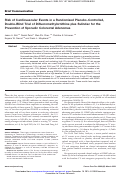 Cover page: Risk of cardiovascular events in a randomized placebo-controlled, double-blind trial of difluoromethylornithine plus sulindac for the prevention of sporadic colorectal adenomas.