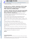 Cover page: Receptive anal sex contributes substantially to heterosexually acquired HIV infections among at‐risk women in twenty US cities: Results from a modelling analysis