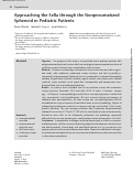 Cover page: Approaching the Sella through the Nonpneumatized Sphenoid in Pediatric Patients