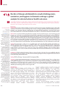 Cover page: Burden of disease attributable to unsafe drinking water, sanitation, and hygiene in domestic settings: a global analysis for selected adverse health outcomes.