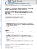 Cover page: Prevalence of Substance Use Among Patients of Community Health Centers in East Los Angeles and Tijuana.