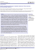 Cover page: GM-CSF and ipilimumab therapy in metastatic melanoma: Clinical outcomes and immunologic responses