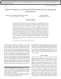 Cover page: Subjective Responses to Emotional Stimuli During Labeling, Reappraisal, and Distraction