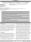 Cover page: Cerebral Air Embolism After Endoscopy: A Case Report