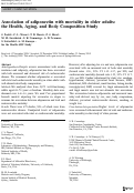 Cover page: Association of adiponectin with mortality in older adults: the Health, Aging, and Body Composition Study