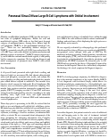 Cover page: Paranasal Sinus Diffuse Large B-Cell Lymphoma with Orbital Involvement